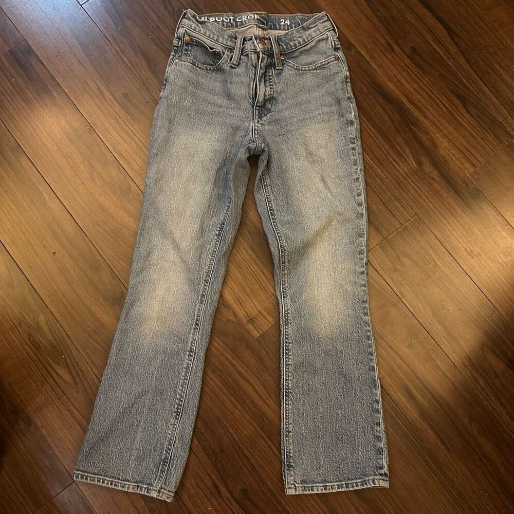 J. Crew Demi boot crop jeans women light wash 24